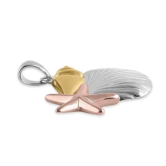 Sterling Silver Multi-Plated Under the Sea Pendant New | eBay Sterling Silver Multi-Plated Under the Sea Pendant New